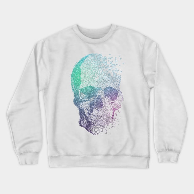 Melodic Skull color Crewneck Sweatshirt by Sitchko